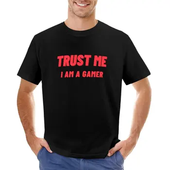 тениска trust me iam a gamer | повярвай ми, аз съм геймър | повярвай ми, аз съм геймър 1, корейски модерен мъжки ризи, стилни ежедневни
